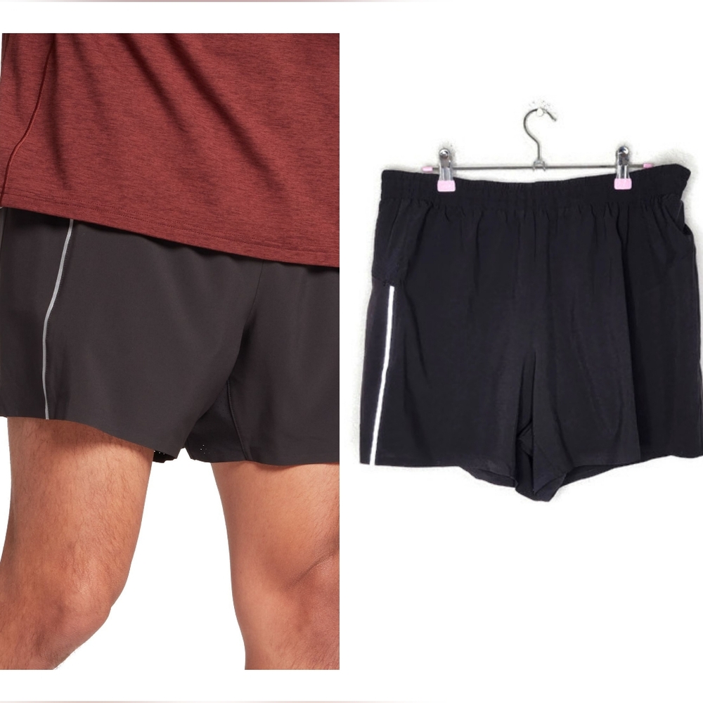 VRST All-In 5" Run Short in Pure Black  New With Tags